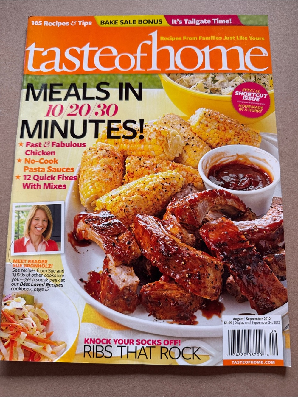 5/$15 Taste of Home - Meals in Minutes Recipe Issue August September 2012